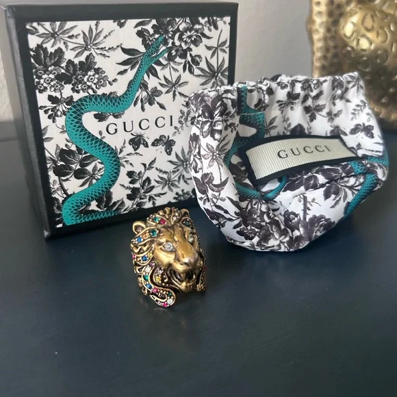 G U C C I 🔥 Lion Ring 🔥 - Picture 4 of 7
